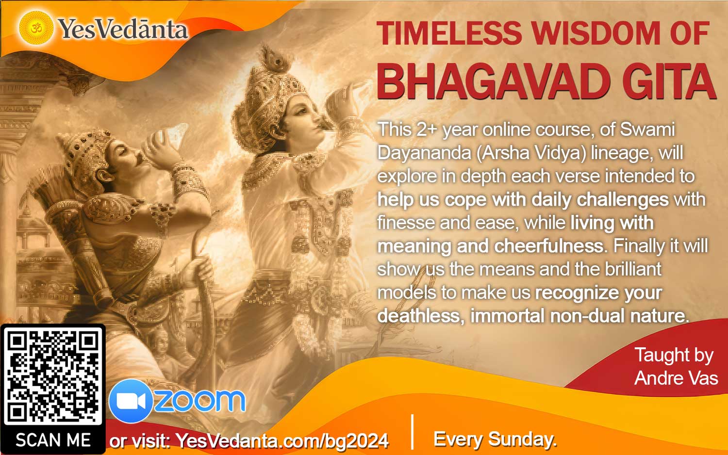 Bhagavad Gita Online Course Lessons - Zoom